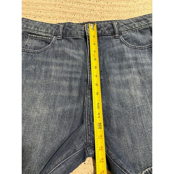 Kate Spade Saturday Jeans Barrel Leg High Rise 100% Cotton Womens 32 Blue Denim - Picture 4 of 10
